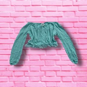 Urban Outfitters Off-Shoulder Crop Top Large